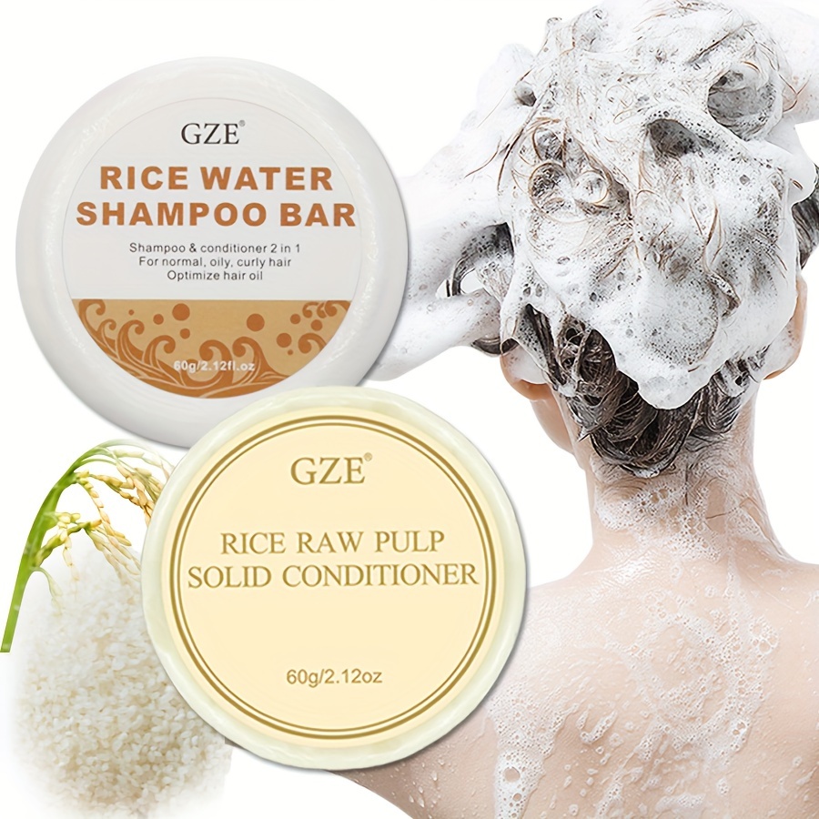 Hair Care Treatment - GZE pirinç su şampuan çubuğu sabun