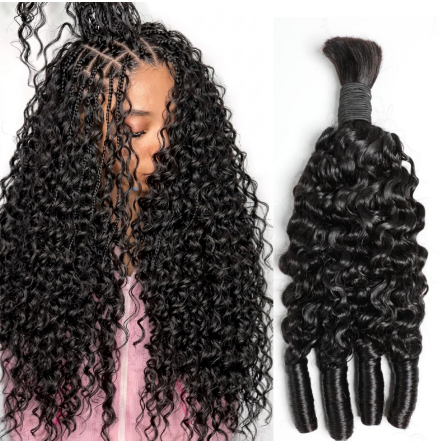 Hair Care Indian - Boho Örgüler İçin İnsan Saçı Örgüleri,