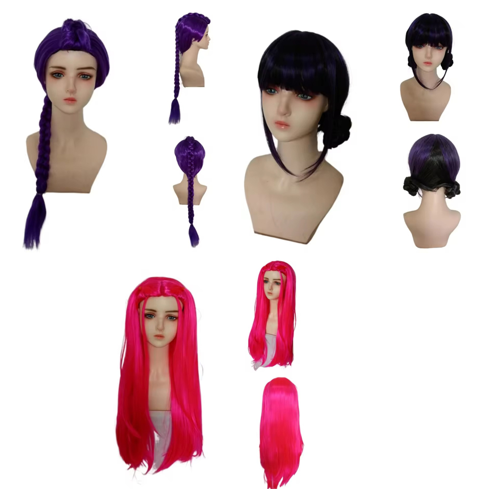 Crochet Braiding Hair - Anime Uzun Mor Örgülü Saç Uzatma