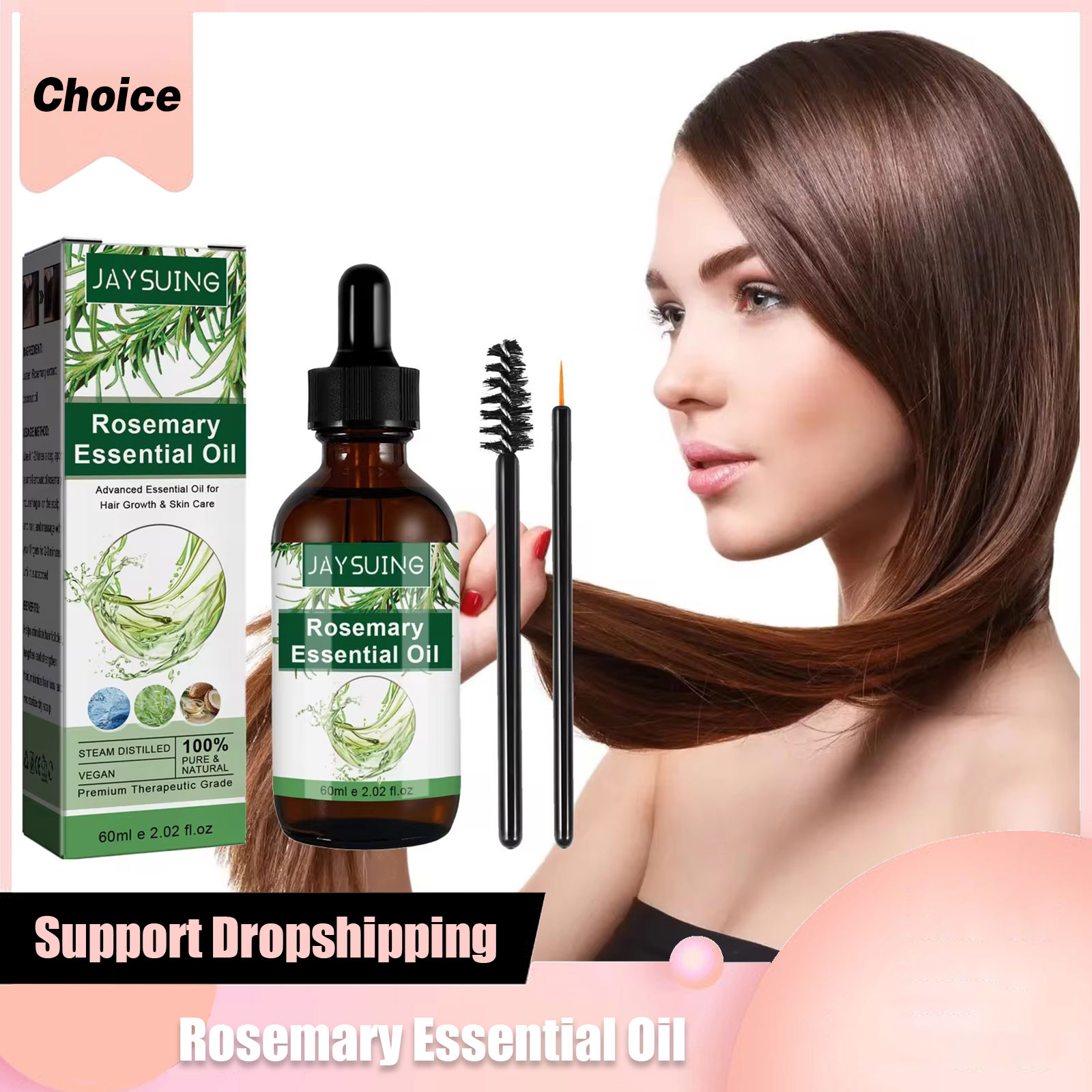 Hair Care Treatment - Biberiye Esansiyel Yağı Saç Büyüme Saç