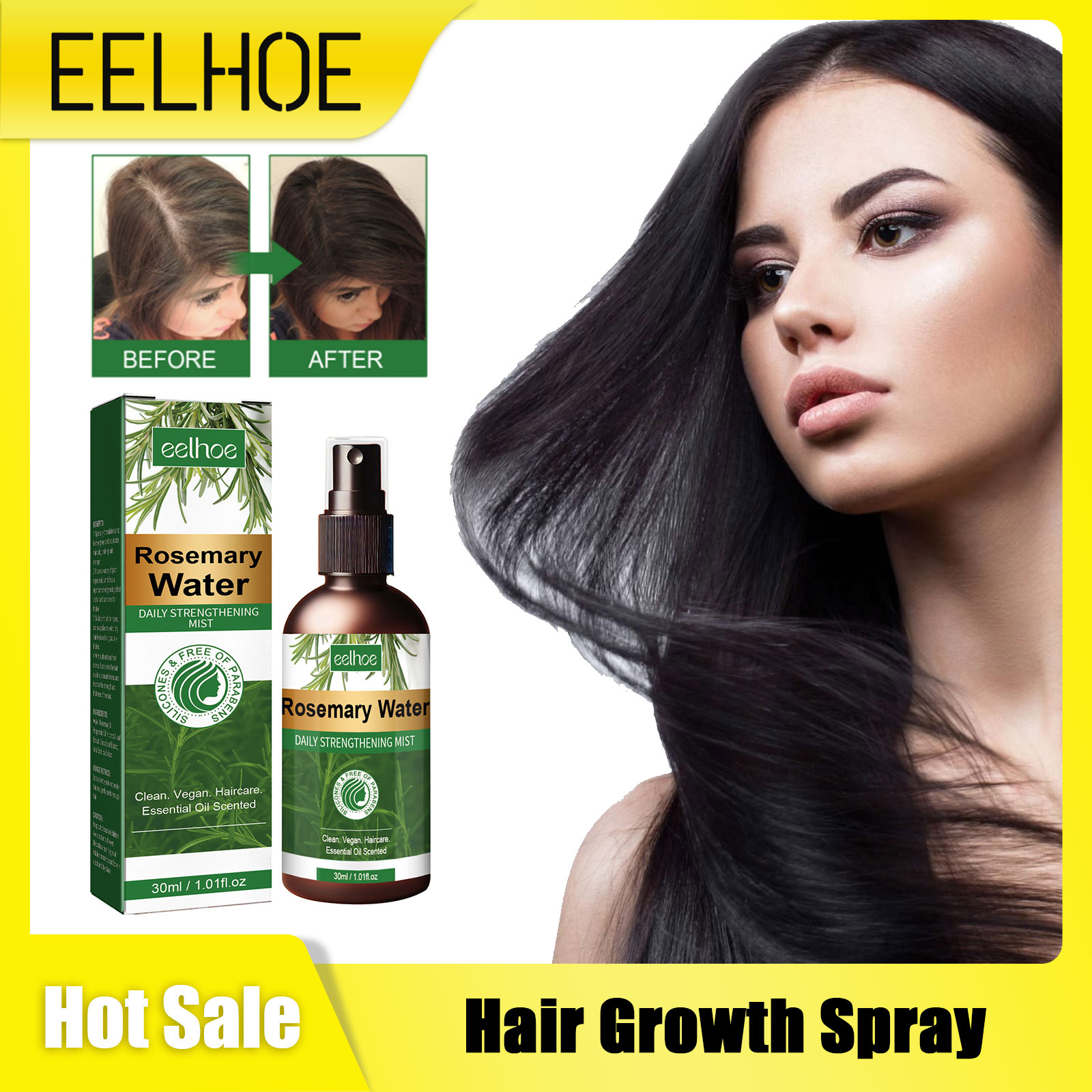 Hair Care Treatment - Saçlar için Biberiye Spreyi Besleyici Saç