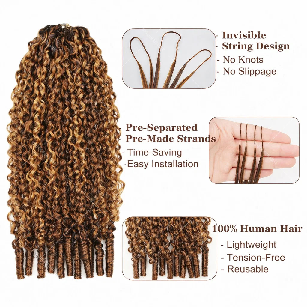 P427 Önceden Ayrılmış Düğümsüz - Crochet Braiding Hair incelemesi ve fiyatı