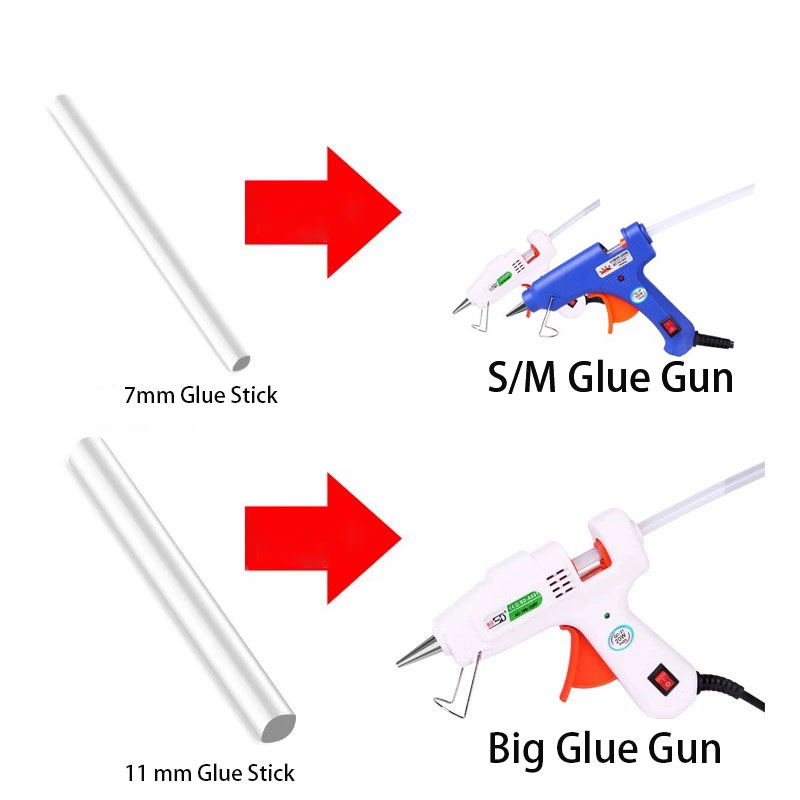 Siyah/şeffaf tutkal çubuğu 7*1 - Glue Gun Hair incelemesi ve fiyatı